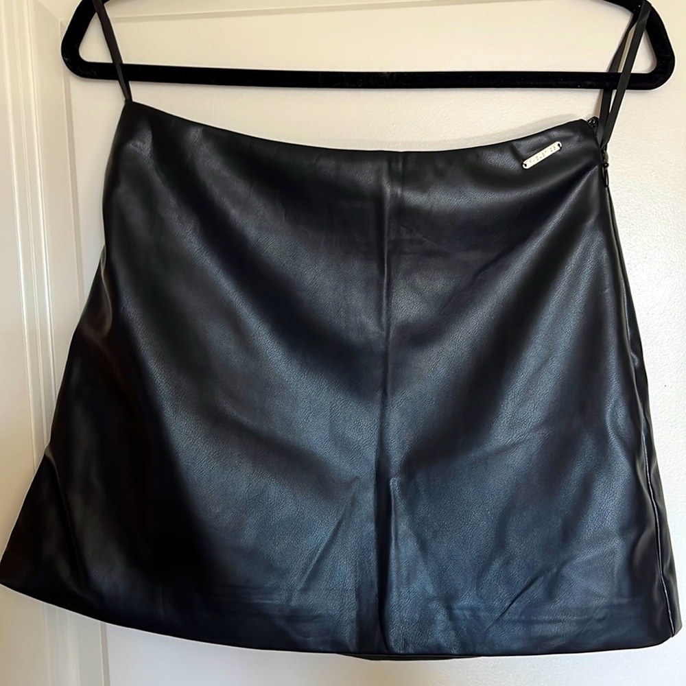 Fabletics Vegan Leather High-waisted Mini Skirt